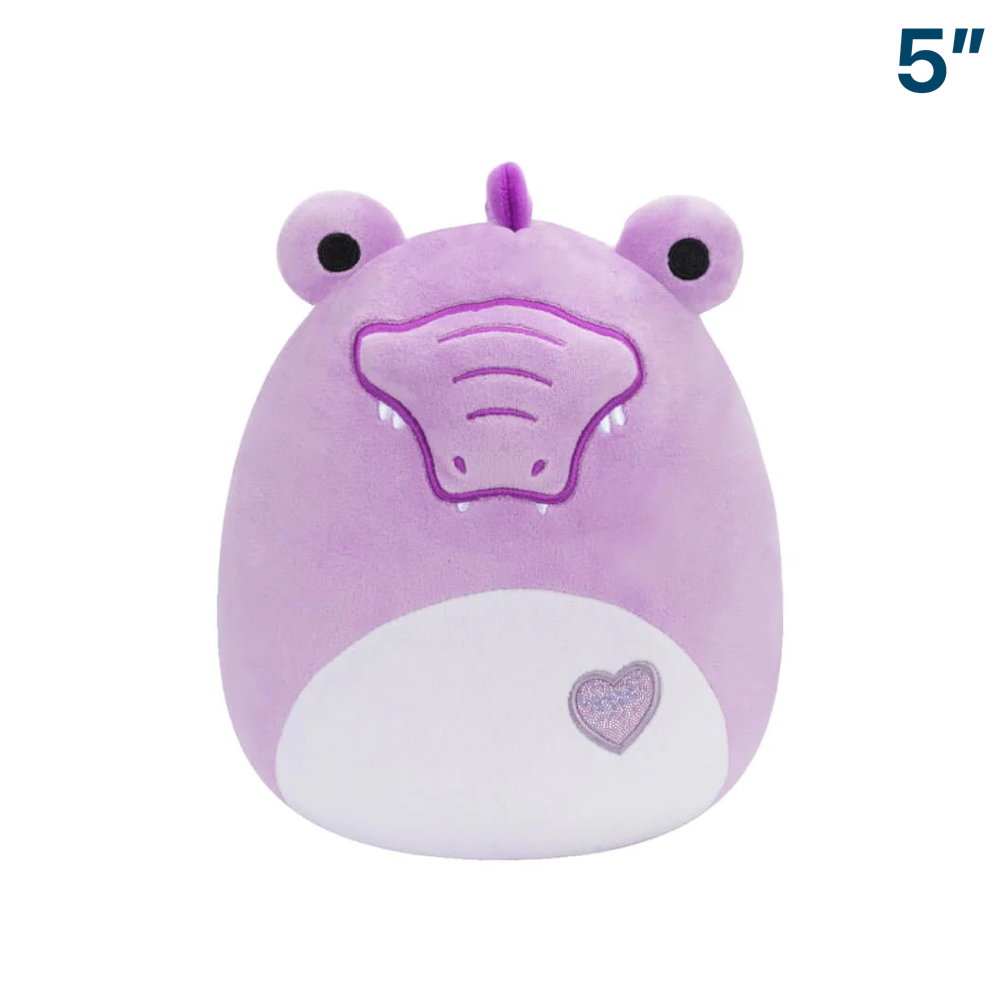 Bunny the Purple Alligator 5 Squishmallow Plush 2024 Valentines Day Brickheads Collectables