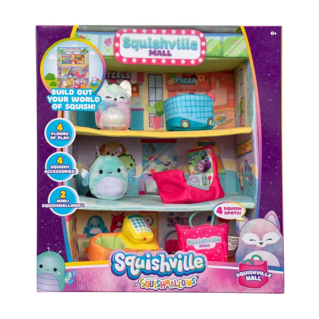 Squishville by Original Squishmallows Play and Display Storage - Four  2-Inch Plush Included - Big Foot, Axolotl, Parrot, Chameleon - Hang or  Stand Display Case -  Exclusive : Toys & Games 