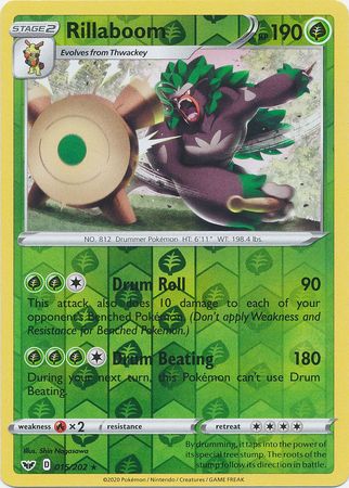 Rillaboom 15/202 Reverse Holo | Sword & Shield | Pokemon Card