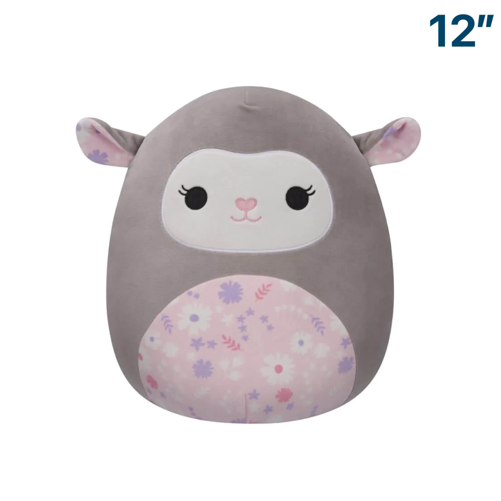 Elea the Lamb with Floral Belly ~ 12" 2024 Easter Squishmallow Plush