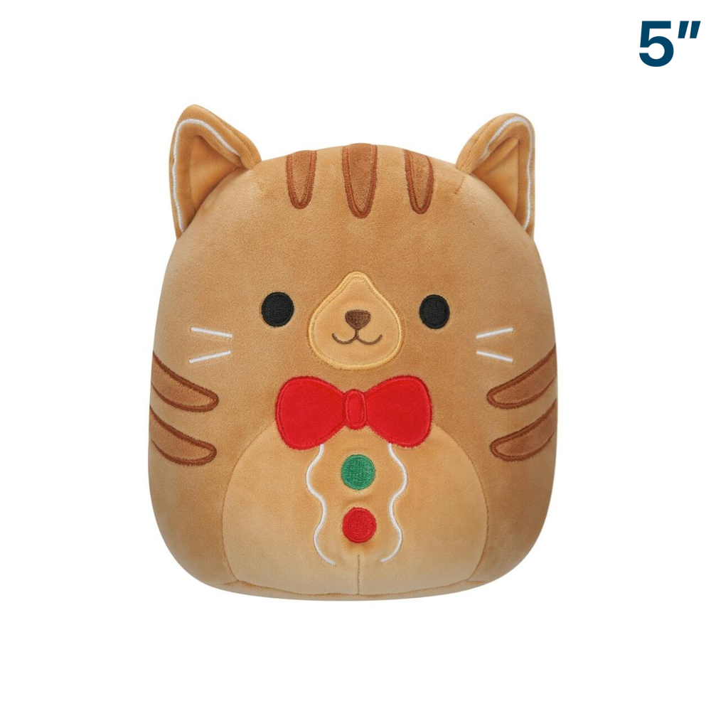 Jones the Gingerbread Cat ~ Holiday 5" Squishmallow Plush
