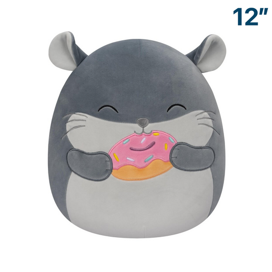 Chinchilla with Donut ~ 12" Squishmallow Plush ~ IN STOCK