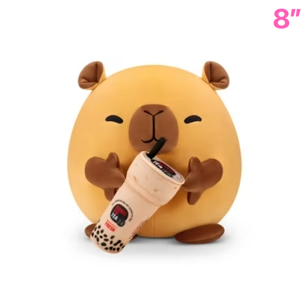 Spencer Boba Capybara ~ Series 2 Zuru Snackles Plush Mini Plush 8"