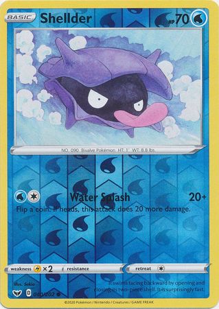 Shellder 40/202 Reverse Holo | Sword & Shield | Pokemon Card