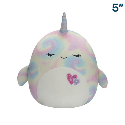 Rainbow Narwhal ~ 5" Squishmallow Plush ~ PRE-ORDER