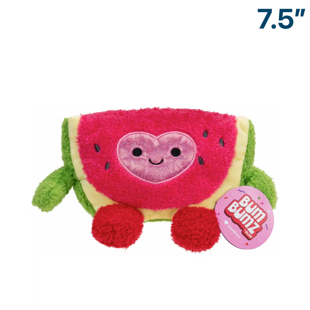 Weston Watermelon ~ 7.5" BumBumz Valentines Plush