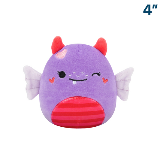 Atwater the Purple Water Monster Valentine's Day ~ 4" Mystery Squishmallow Plush