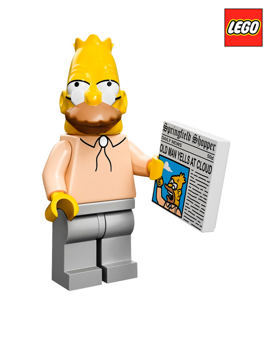 Grampa Simpson - The Simpsons - Series 1  | LEGO Minifigure | NEW CMF