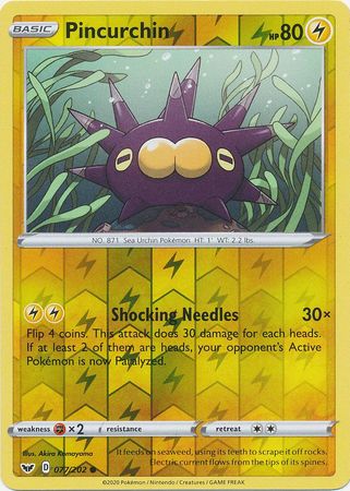 Pincurchin 77/202 Reverse Holo | Sword & Shield | Pokemon Card