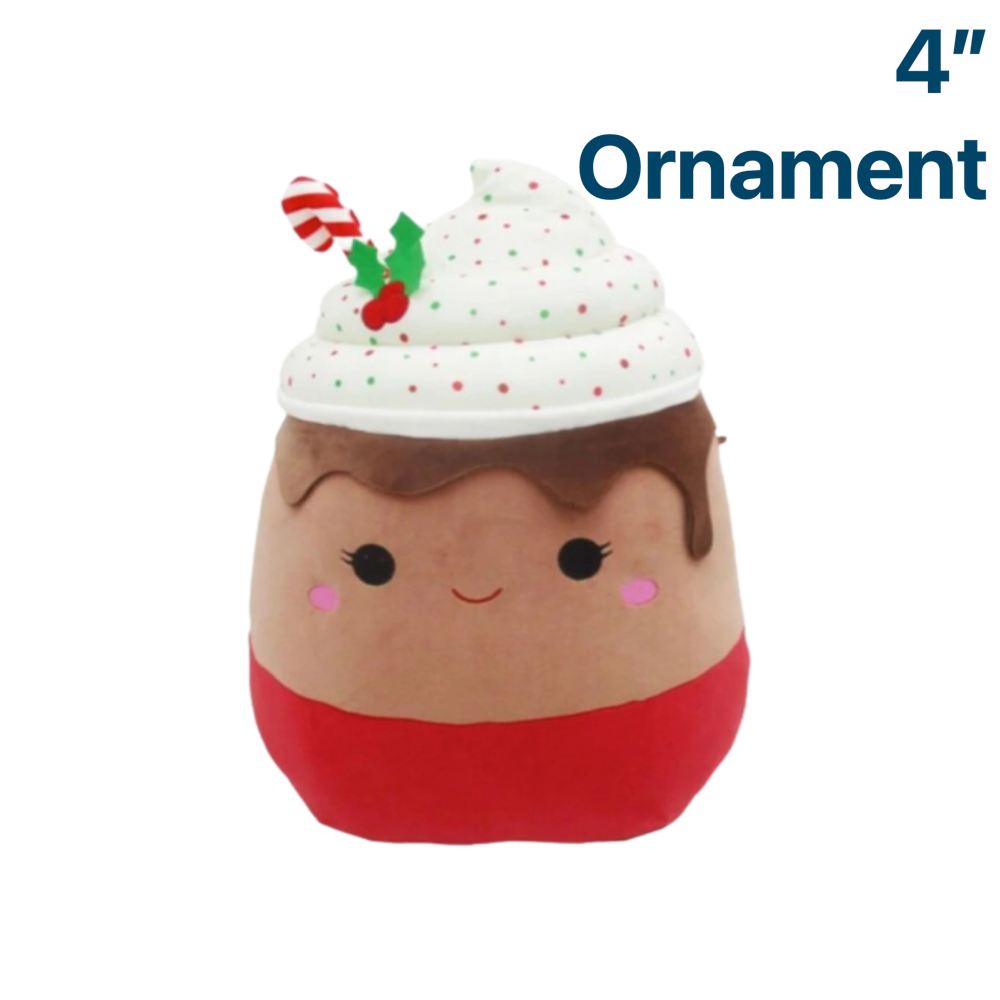 Siri the Hot Chocolate ~ Holiday 4" Ornament Squishmallow Plush ~ IN STOCK ~ LIMIT 1 PER CUSTOMER