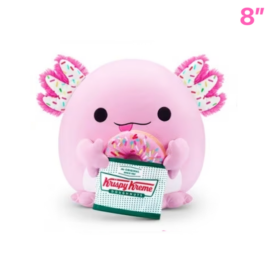 Abbie Krispy Kreme Axolotl ~ Series 2 Zuru Snackles Plush Mini Plush 8"