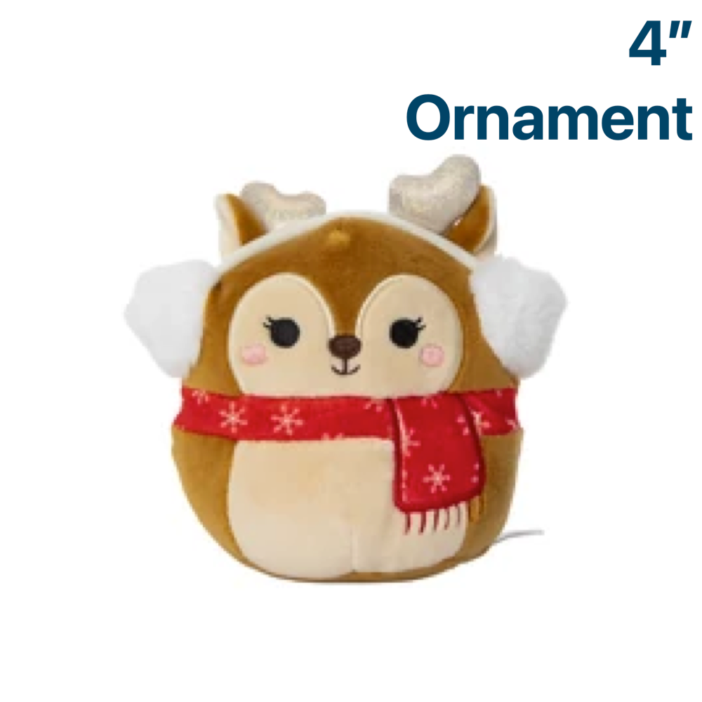 Darla the Reindeer ~ Holiday 4" Ornament Squishmallow Plush ~ IN STOCK ~ LIMIT 1 PER CUSTOMER