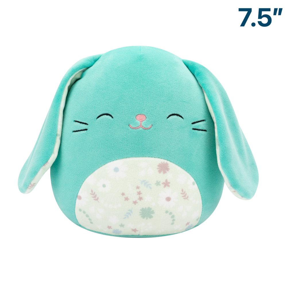 Regan Turquoise Bunny Pattern Belly Easter 2025 ~ 7.5" Squishmallow Plush