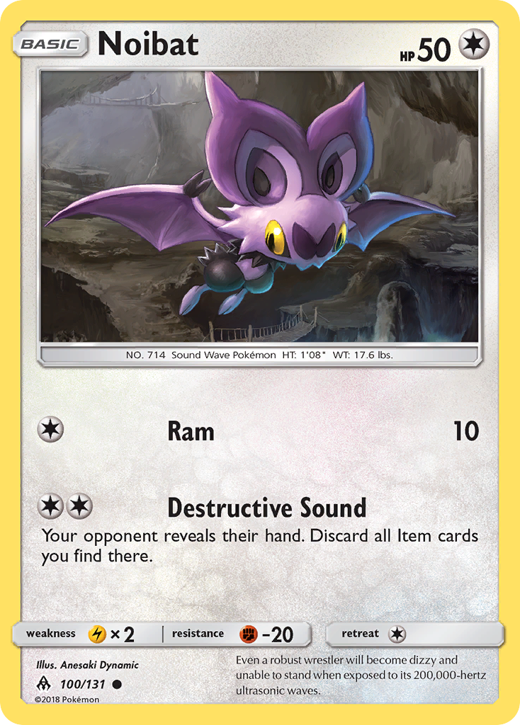 Noibat 100/131 Common | Forbidden Light | Pokemon Card