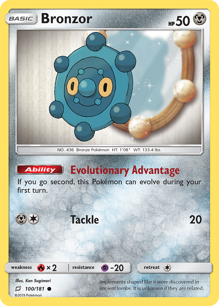 Bronzor 100/181 Common | Team Up | Pokemon Card