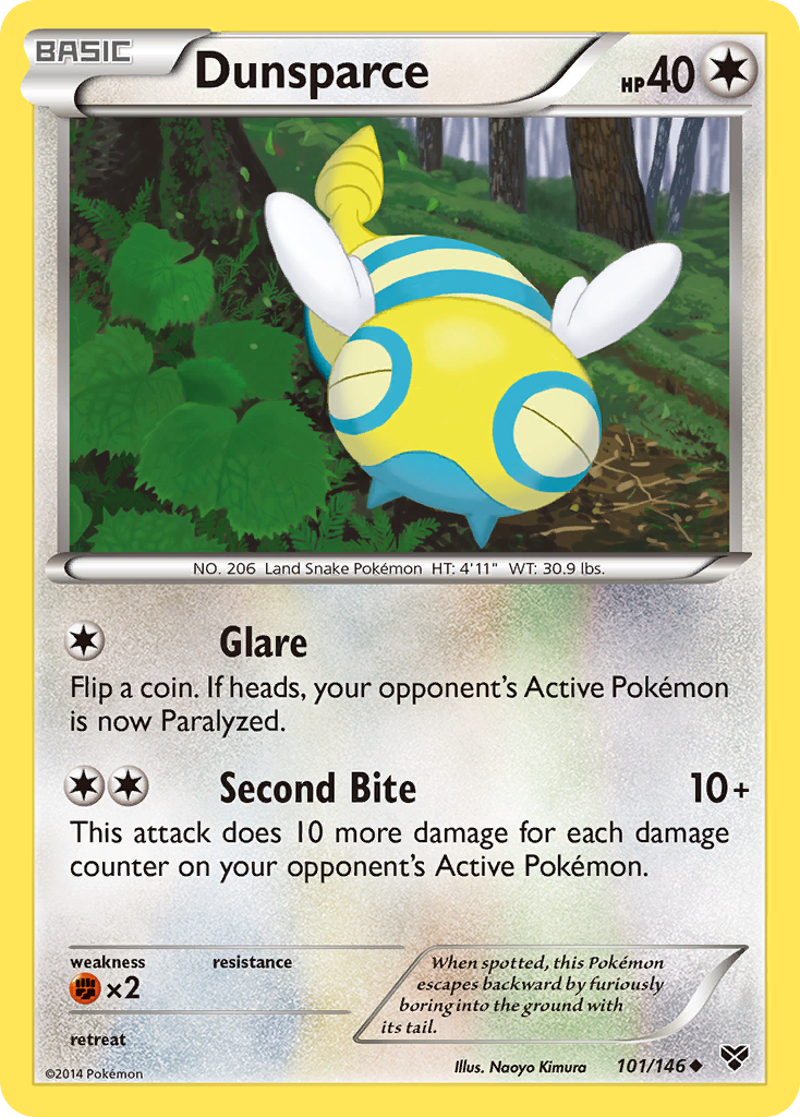 Dunsparce 101/146 Uncommon | XY | Pokemon Card