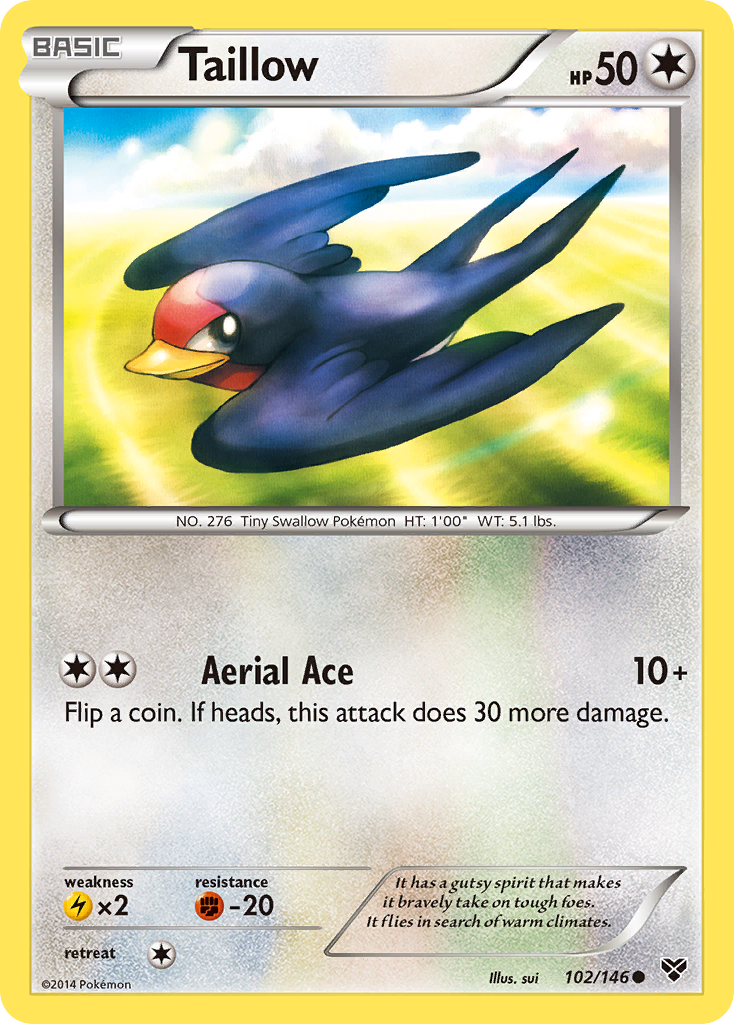 Taillow 102/146 Common | XY | Pokemon Card