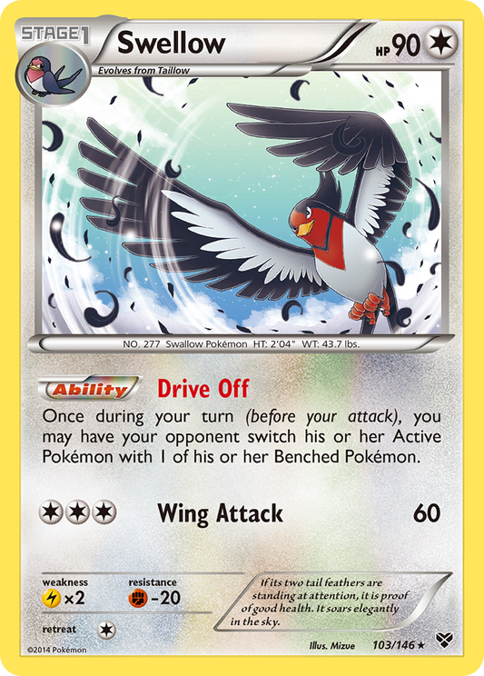 Swellow 103/146 Rare | XY | Pokemon Card