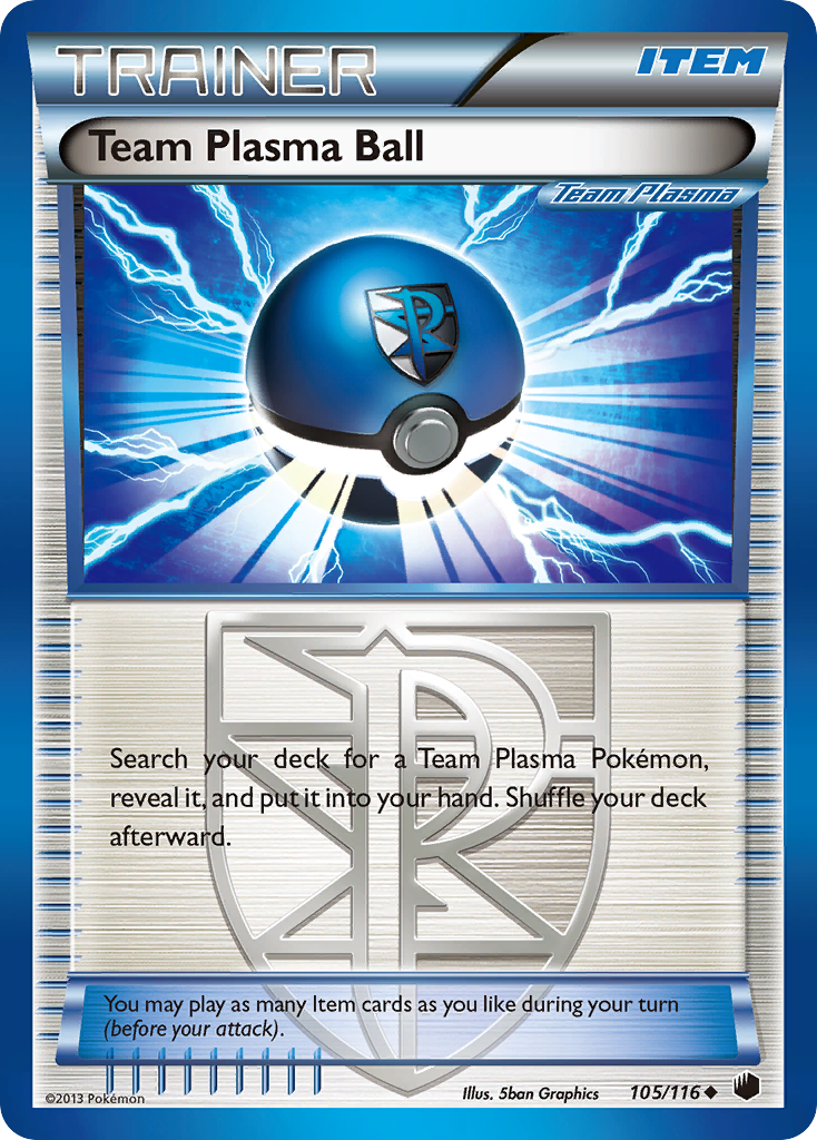 Team Plasma Ball 105/116 Uncommon | Plasma Freeze | Pokemon Card