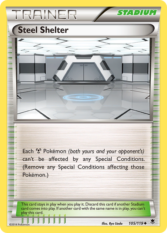 Steel Shelter 105/119 Uncommon | Phantom Forces | Pokemon Card