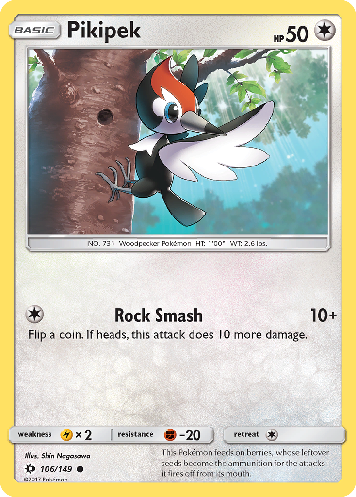 Pikipek 106/149 Common | Sun & Moon | Pokemon Card