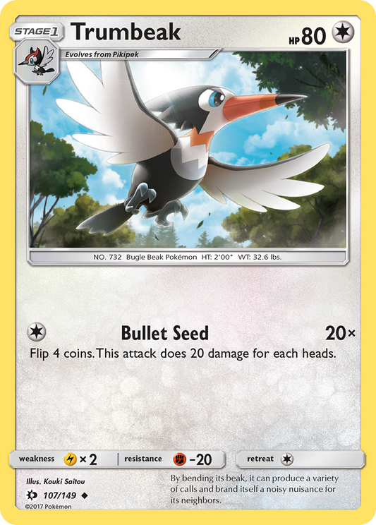 Trumbeak 107/149 Uncommon | Sun & Moon | Pokemon Card