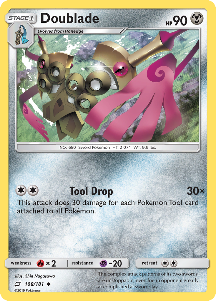 Doublade 108/181 Uncommon | Team Up | Pokémon Card