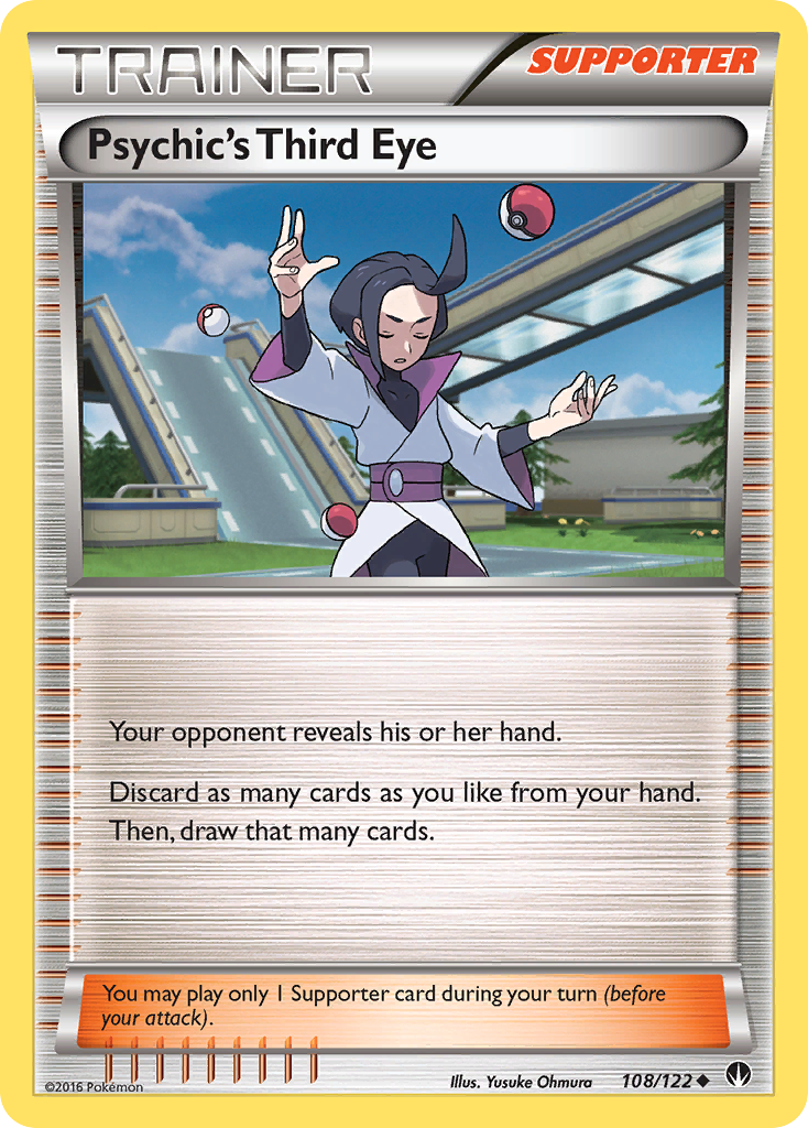 Psychic's Third Eye 108/122 Uncommon | BREAKpoint | Pokémon Card