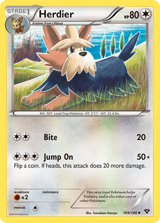 Herdier 109/146 Uncommon | XY | Pokemon Card