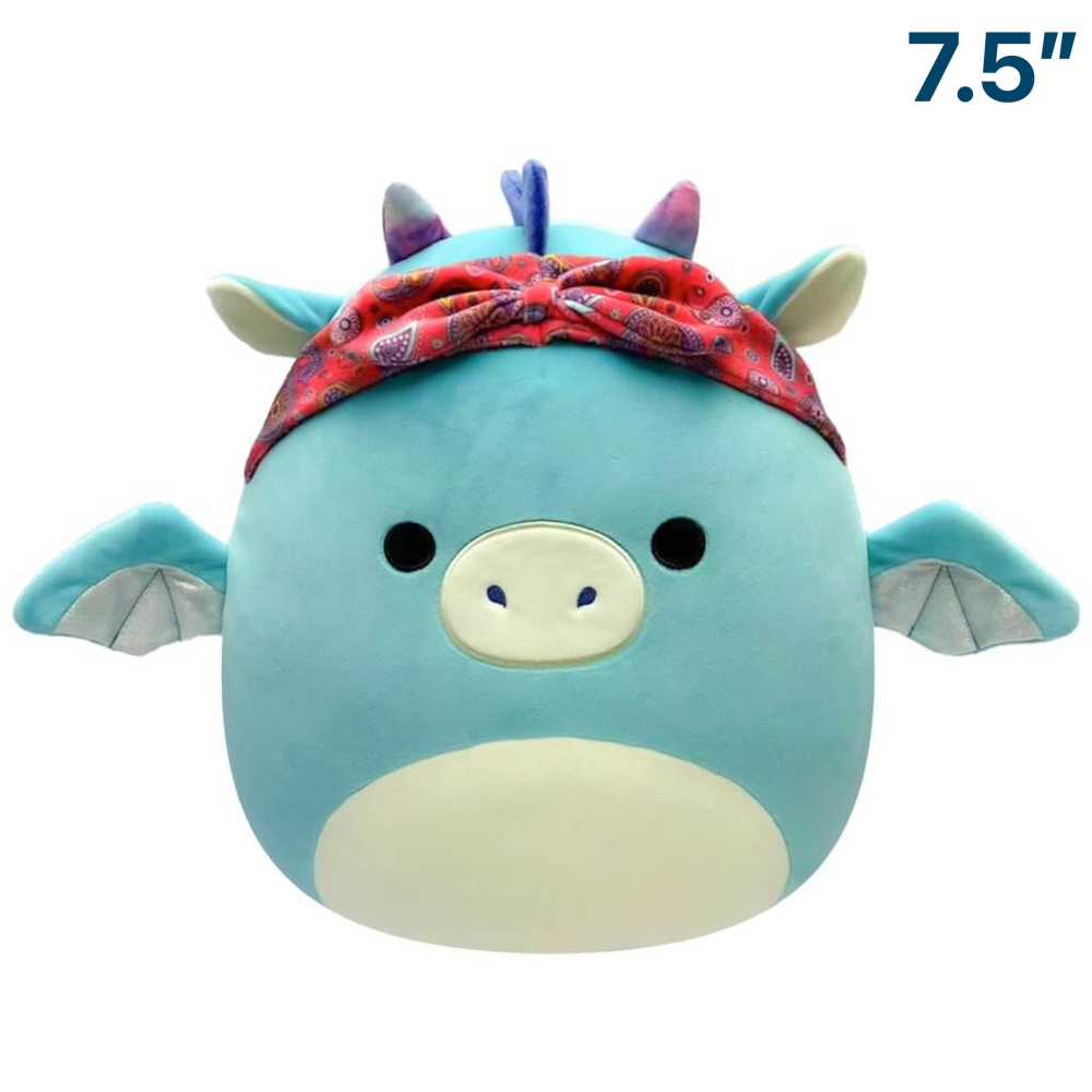 Tatiana the Dragon with Headscarf ~ 7.5" Wave 17 B Squishmallow Plush