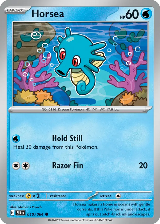 Horsea 10/64 Common | Shrouded Fable | Pokemon Card