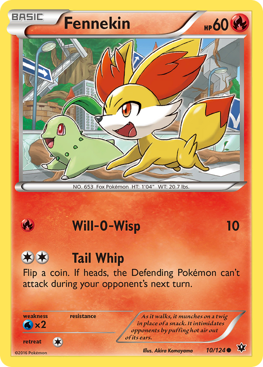 Fennekin 10/124 Common | Fates Collide | Pokemon Card