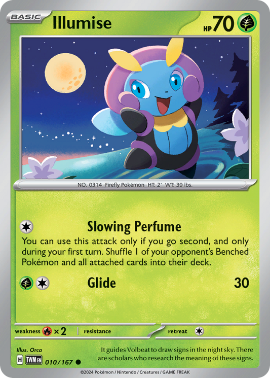 Illumise 10/167 Common | Twilight Masquerade | Pokemon Card