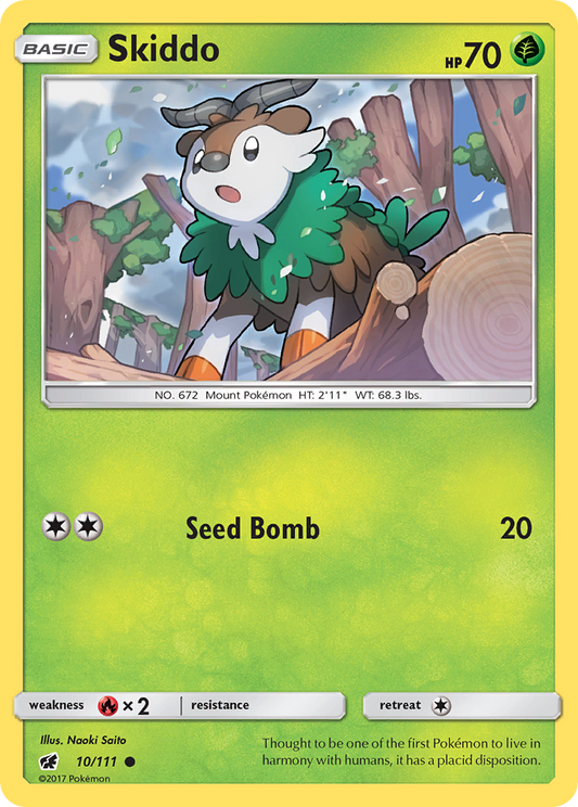 Skiddo 10/111 Common | Crimson Invasion | Pokemon Card