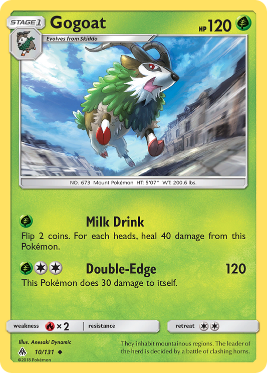 Gogoat 10/131 Uncommon | Forbidden Light | Pokemon Card