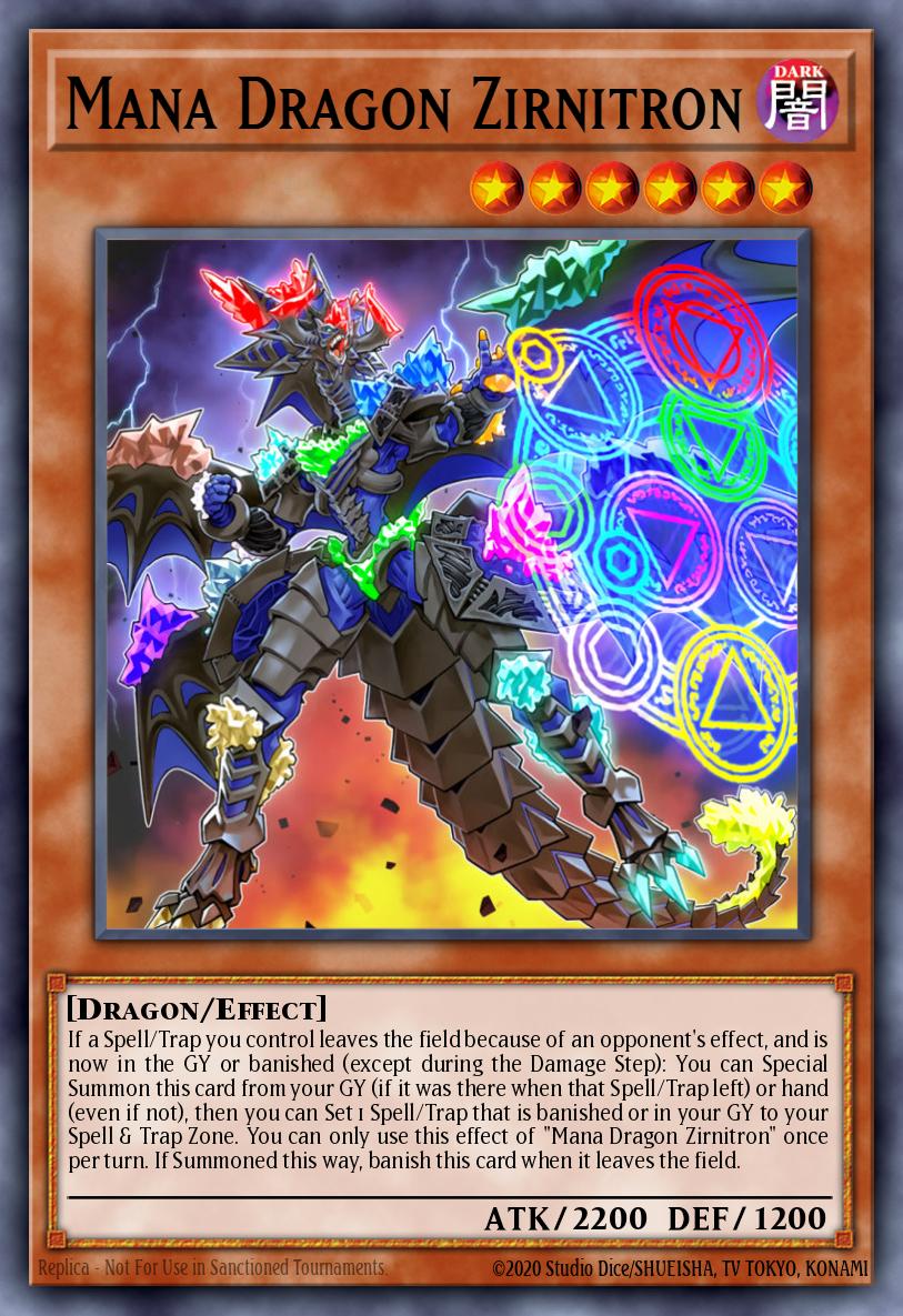 Mana Dragon Zirnitron - MP19-EN090 Prismatic Secret Rare | Yu-Gi-Oh! Card