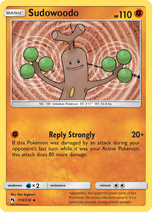 Sudowoodo 110/214 Uncommon | Lost Thunder | Pokemon Card