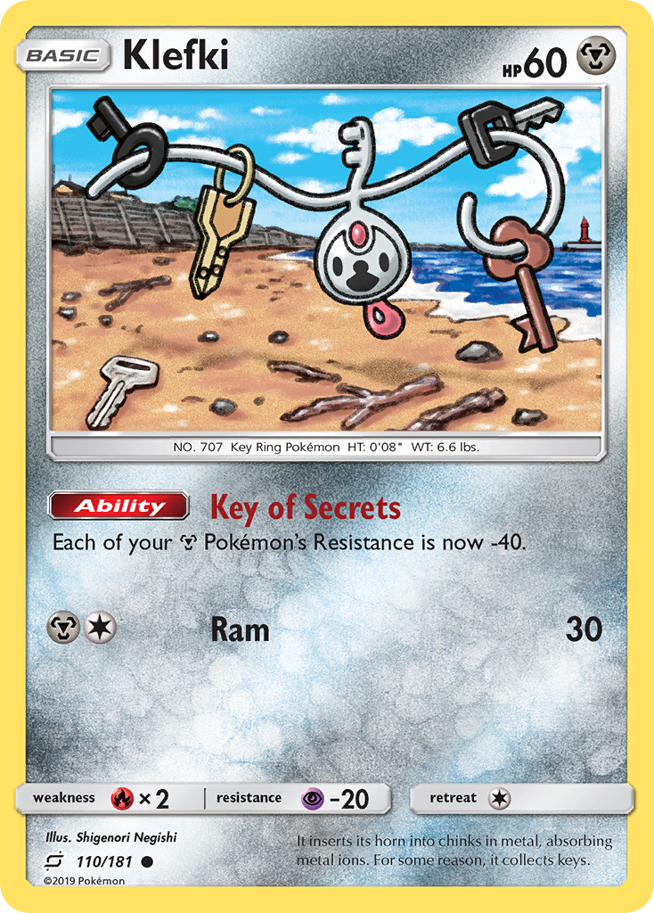 Klefki 110/181 Common | Team Up | Pokemon Card