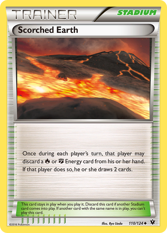 Scorched Earth 110/124 Uncommon | Fates Collide | Pokemon Card