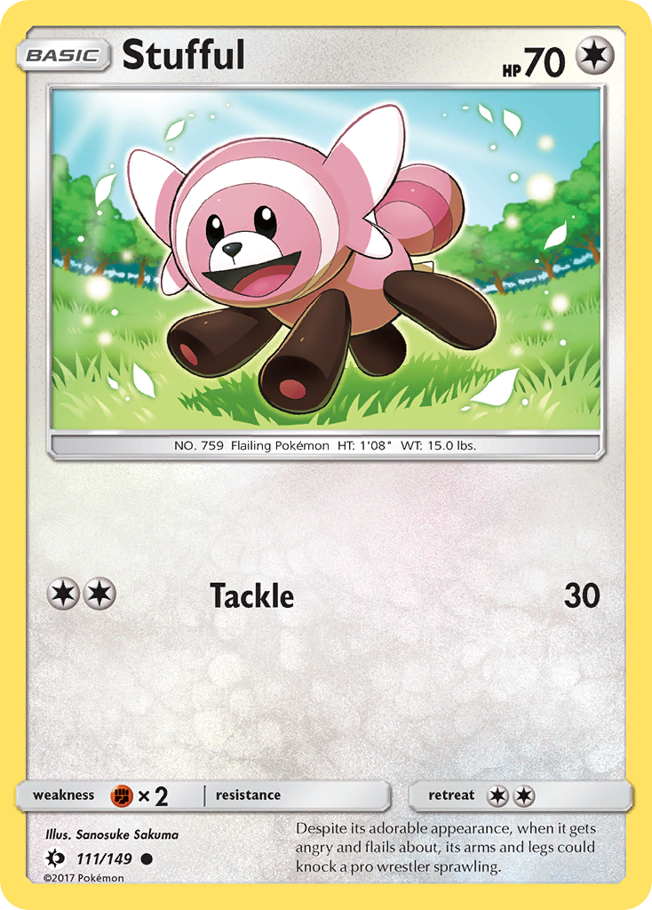 Stufful 111/149 Common | Sun & Moon | Pokemon Card