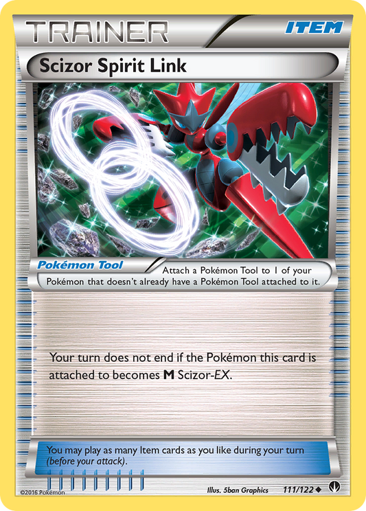 Scizor Spirit Link 111/122 Uncommon | BREAKpoint | Pokémon Card