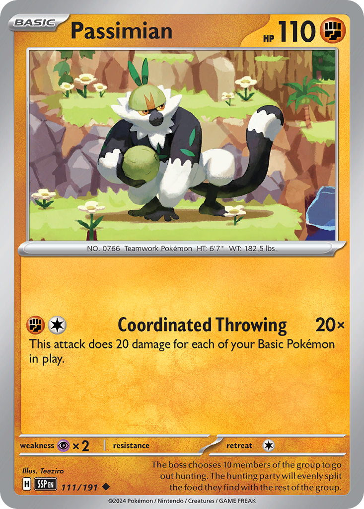 Passimian 111/191 Uncommon | Surging Sparks | Pokemon Card