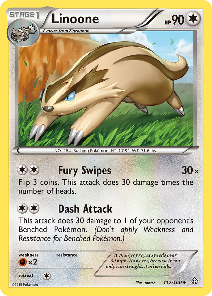 Linoone 112/160 Uncommon | Primal Clash | Pokemon Card