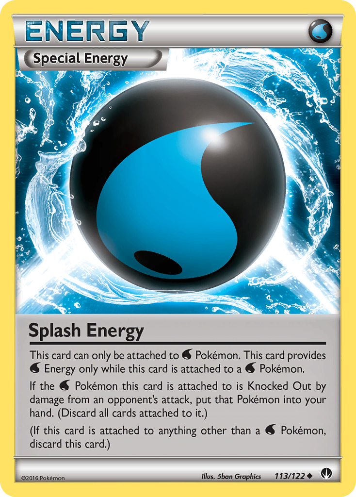 Splash Energy 113/122 Uncommon | BREAKpoint | Pokemon Card