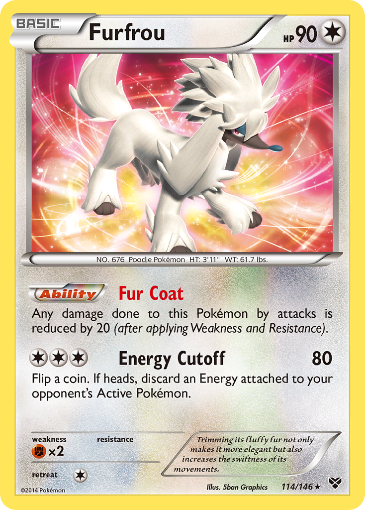 Furfrou 114/146 Rare Holo | XY | Pokemon Card