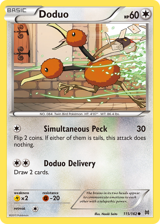 Doduo 115/162 Common | BREAKthrough | Pokemon Card