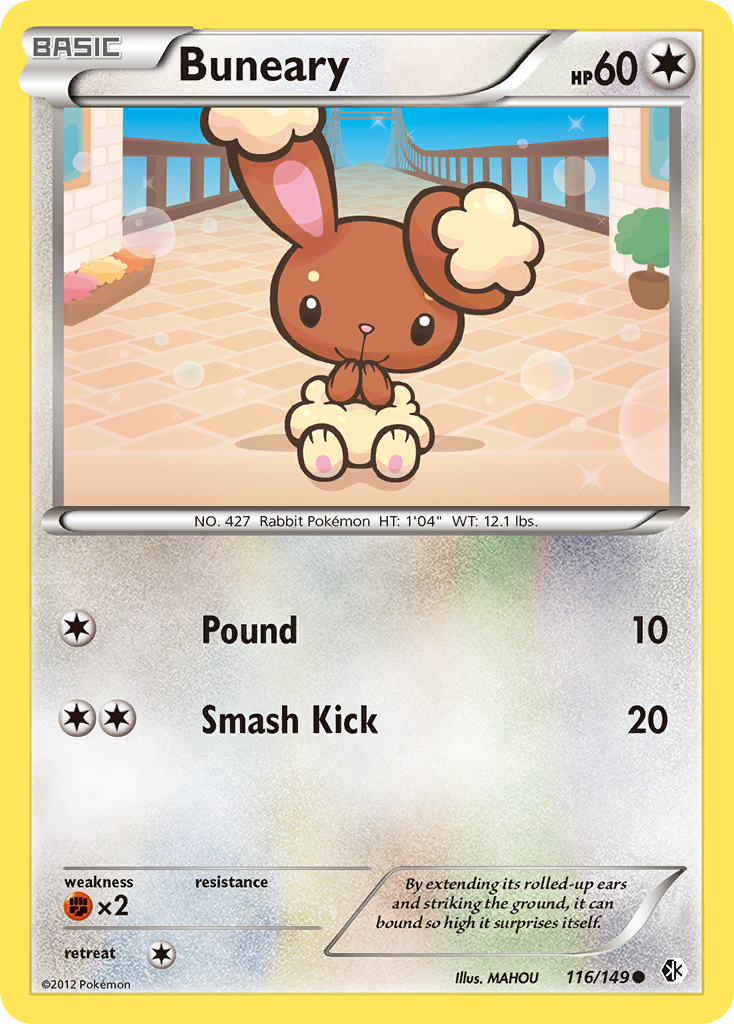 Buneary 116/149 Common | Boundaries Crossed | Pokémon Card