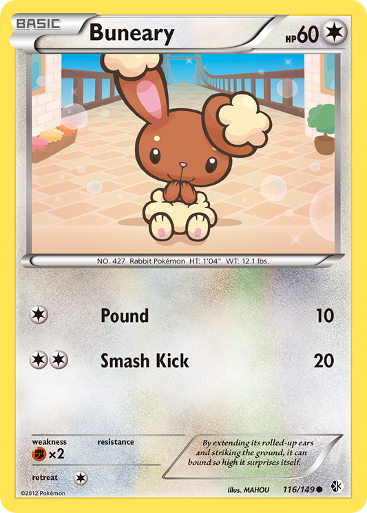 Buneary 116/149 Common | Boundaries Crossed | Pokémon Card