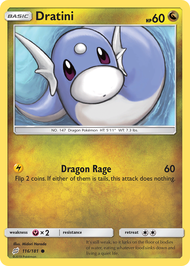 Dratini 116/181 Common | Team Up | Pokemon Card