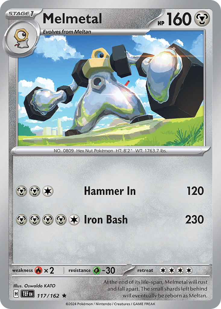 Melmetal 117/162 Rare | Temporal Forces | Pokemon Card